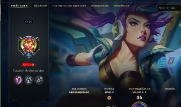 ( LVL 26 RUMBLE SUPERGALÁCTICO ) 5 SKINS + 20 CHAMPS ( SERVER BR - SEM ELO )