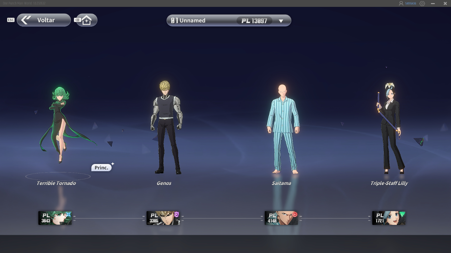 Conta Rerrol OnePunch World Tatsumaki e Saitama dream world