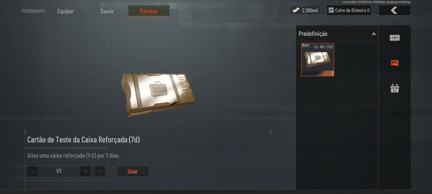 OFERTA (CONTAS ARENA BREAKOUT MOBILE) 4.7M ARMAZÉM + 2.2KK KOEN + CAIXA SEGURA