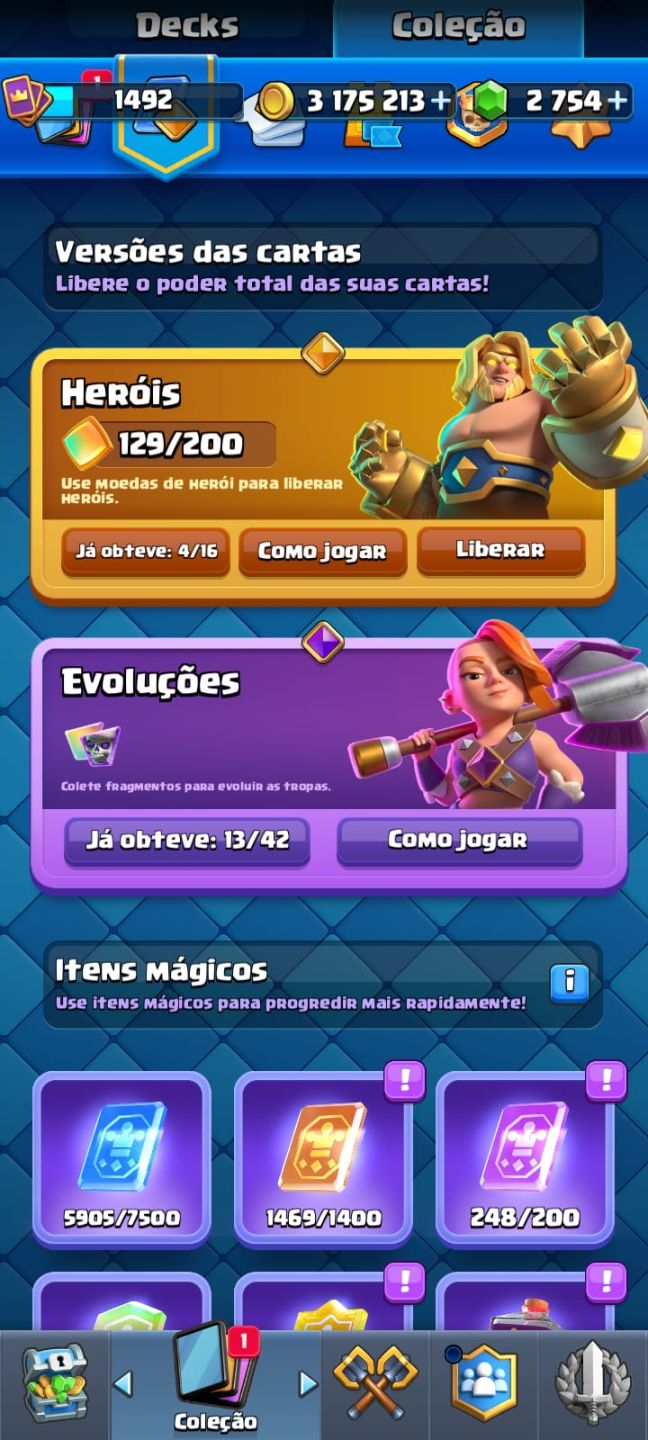 CONTA CLASH ROYALE 10 ANOS SUPER GEMADA | PREÇO NEGOCIÁVEL