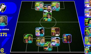 Conta de efootball boa para iniciar com blitz e zagueiro 106