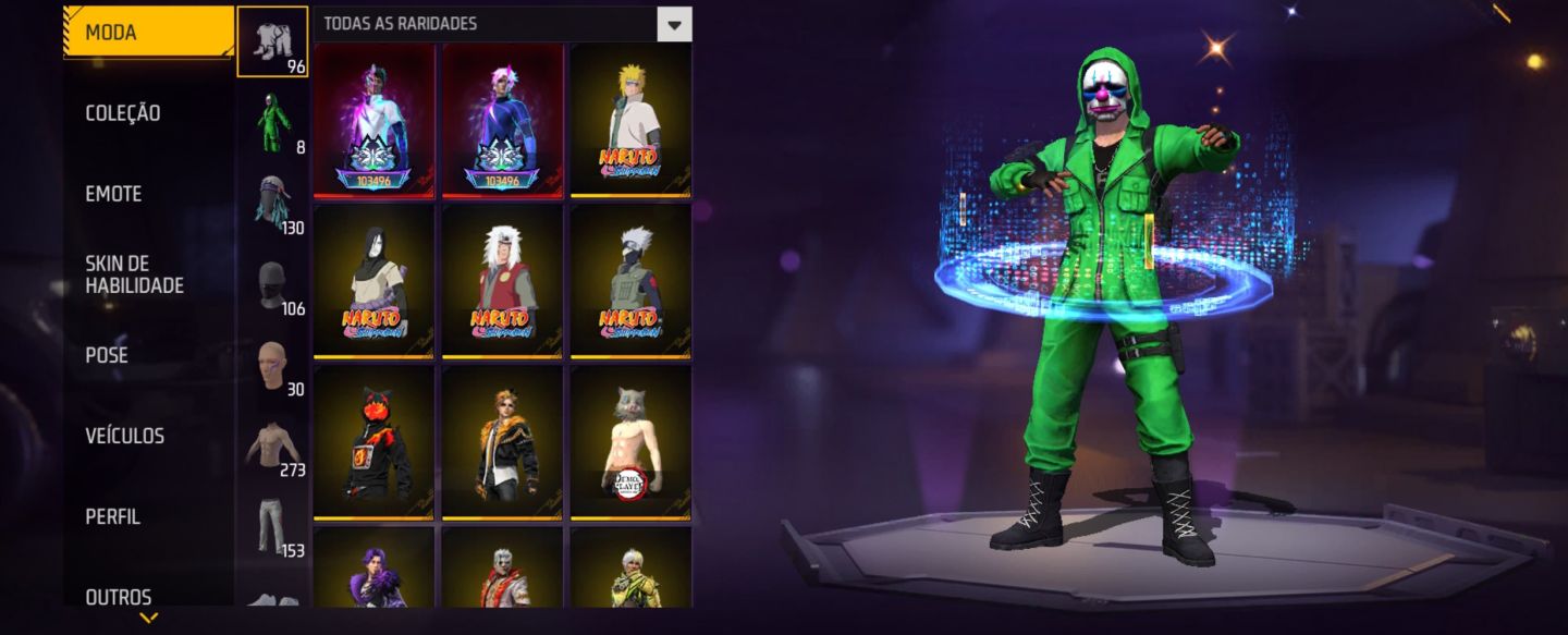 Conta Free Fire Básica Com Top Criminal e Bandeirão