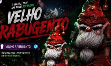Velho rabugento skin exclusiva no free fire