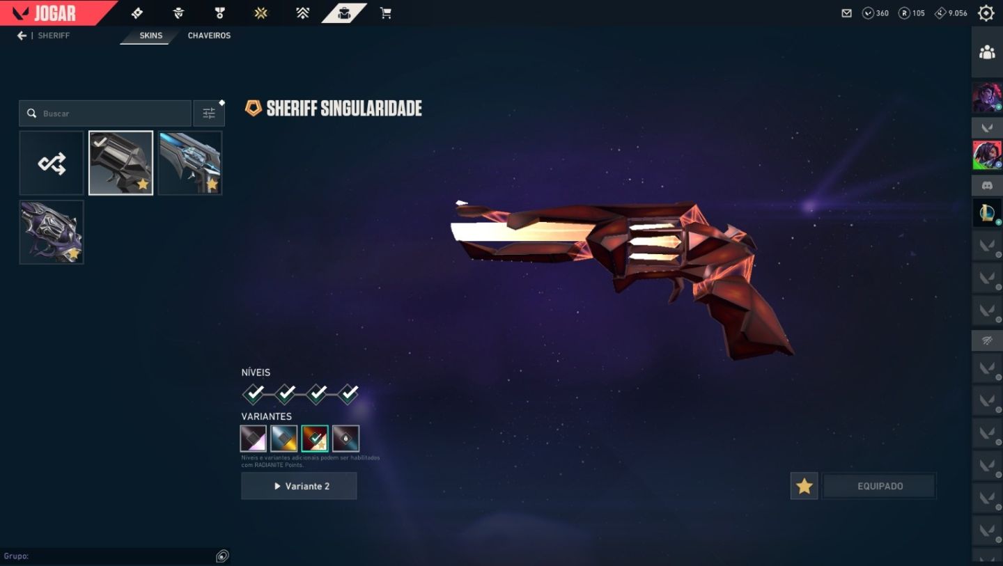 Conta Valotant com Skins Exclusivas CHAMPIONS, VCT
