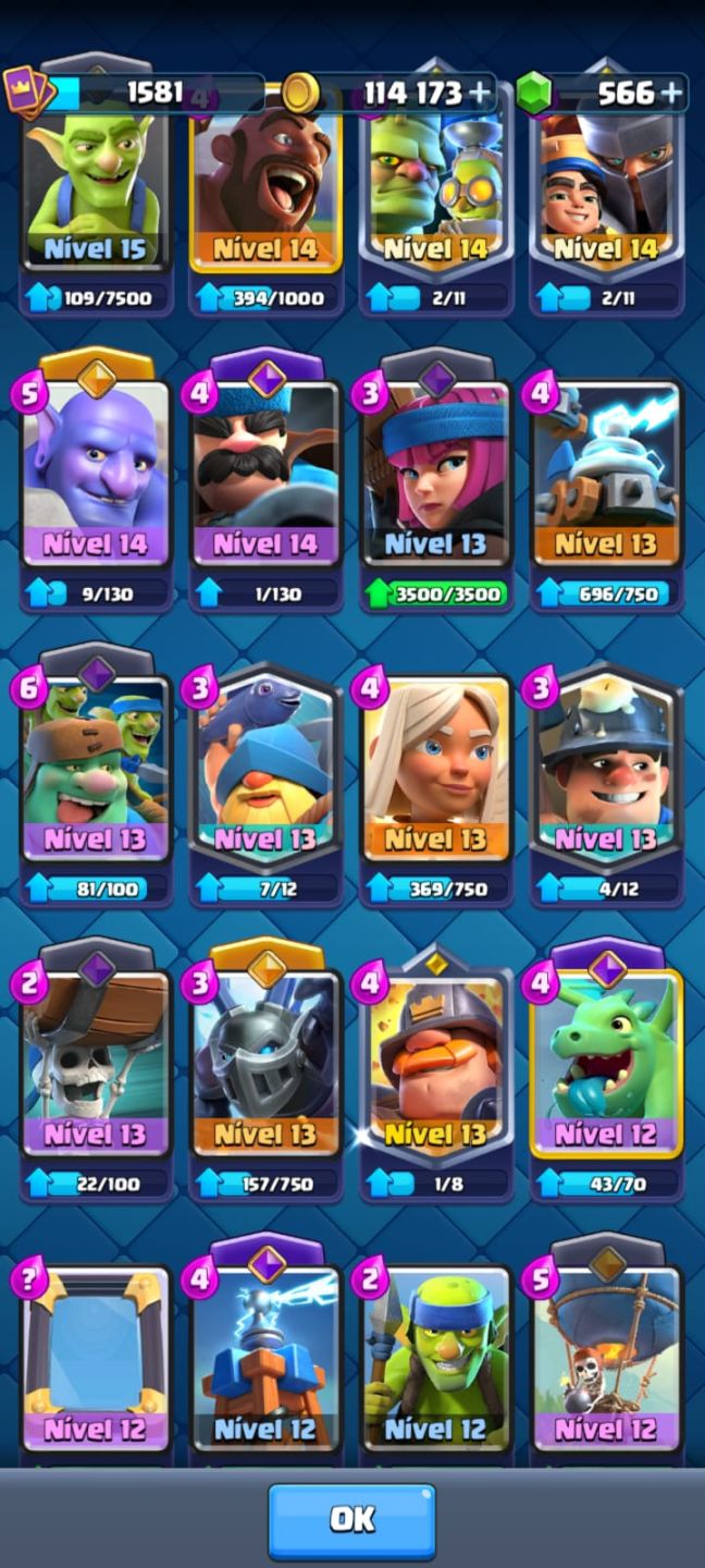 Conta de clash top demais 12,424 trofeus