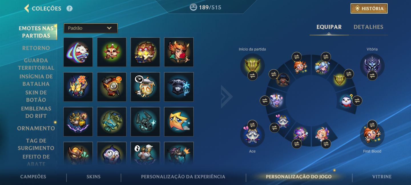 CONTA WILD RIFT NV 248, 271 SKINS (COM SKINS LIMITADAS), ÍCONES E ETCS