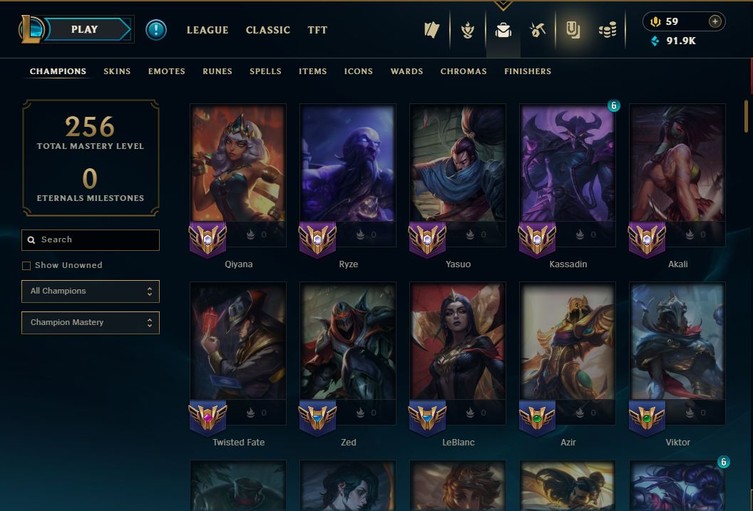 Conta Lol Esmeralda 141 Skins Lv 206