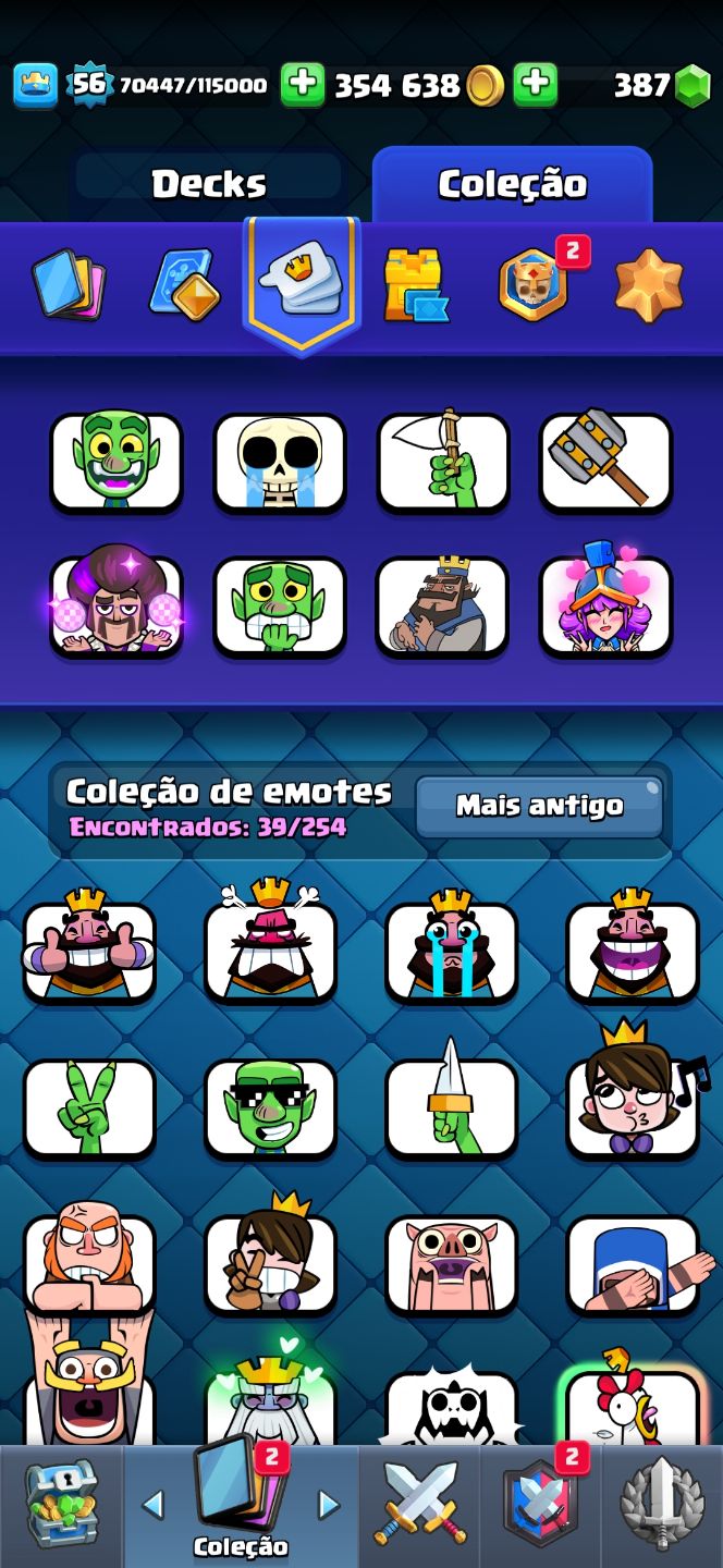 Conta Clash Royale com 9 anos de jogos e 10k troféus