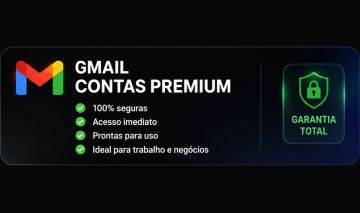 Conta Gmail Nova e Verificada