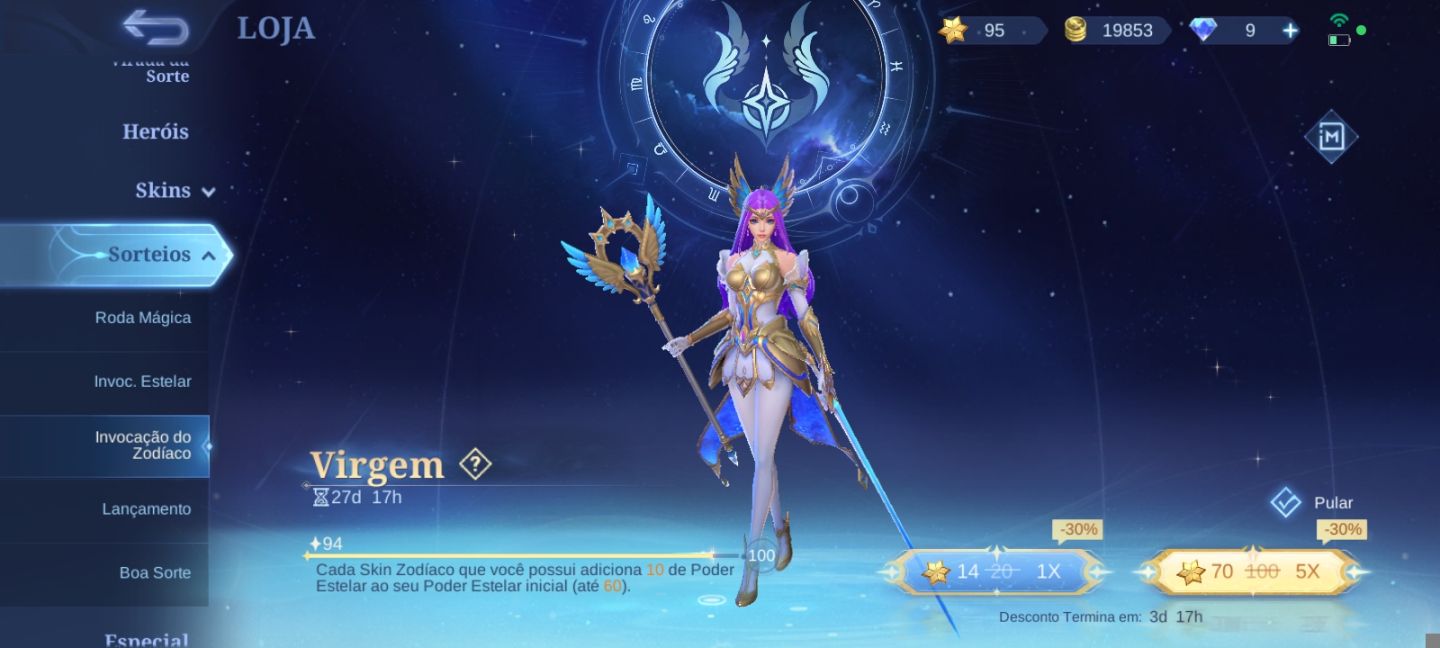 CONTA MOBILE LEGENDS 96 HERÓIS | 238 SKINS | COLECIONADOR RENOMADO III