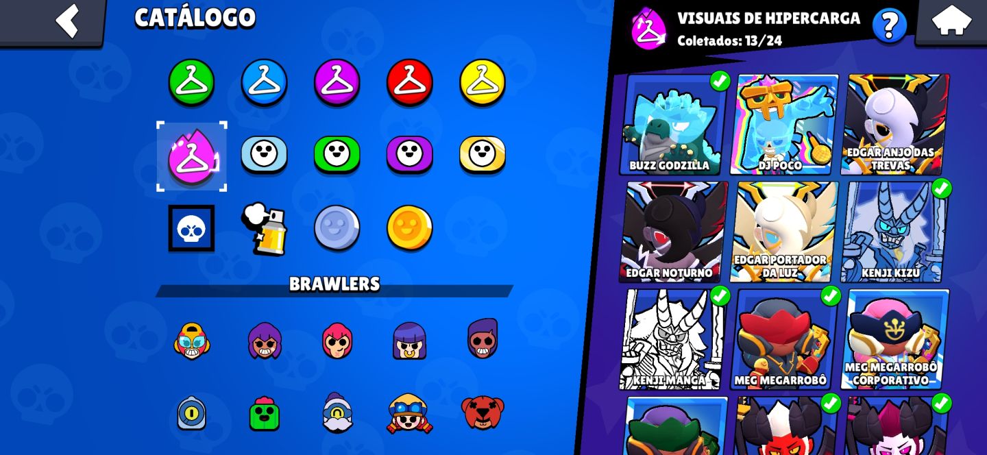 Conta Insana Brawl Stars 76K Troféus | Quase Full | Power 11