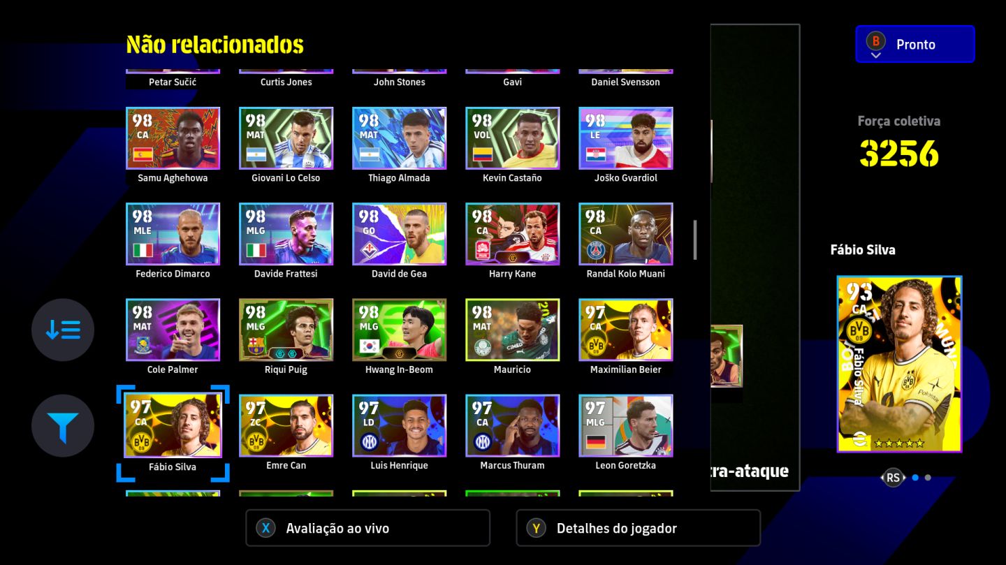 Conta Efootball Xbox/PC - Del Piero, Mbappé, Yamal, Romario, Messi, Kane e etc