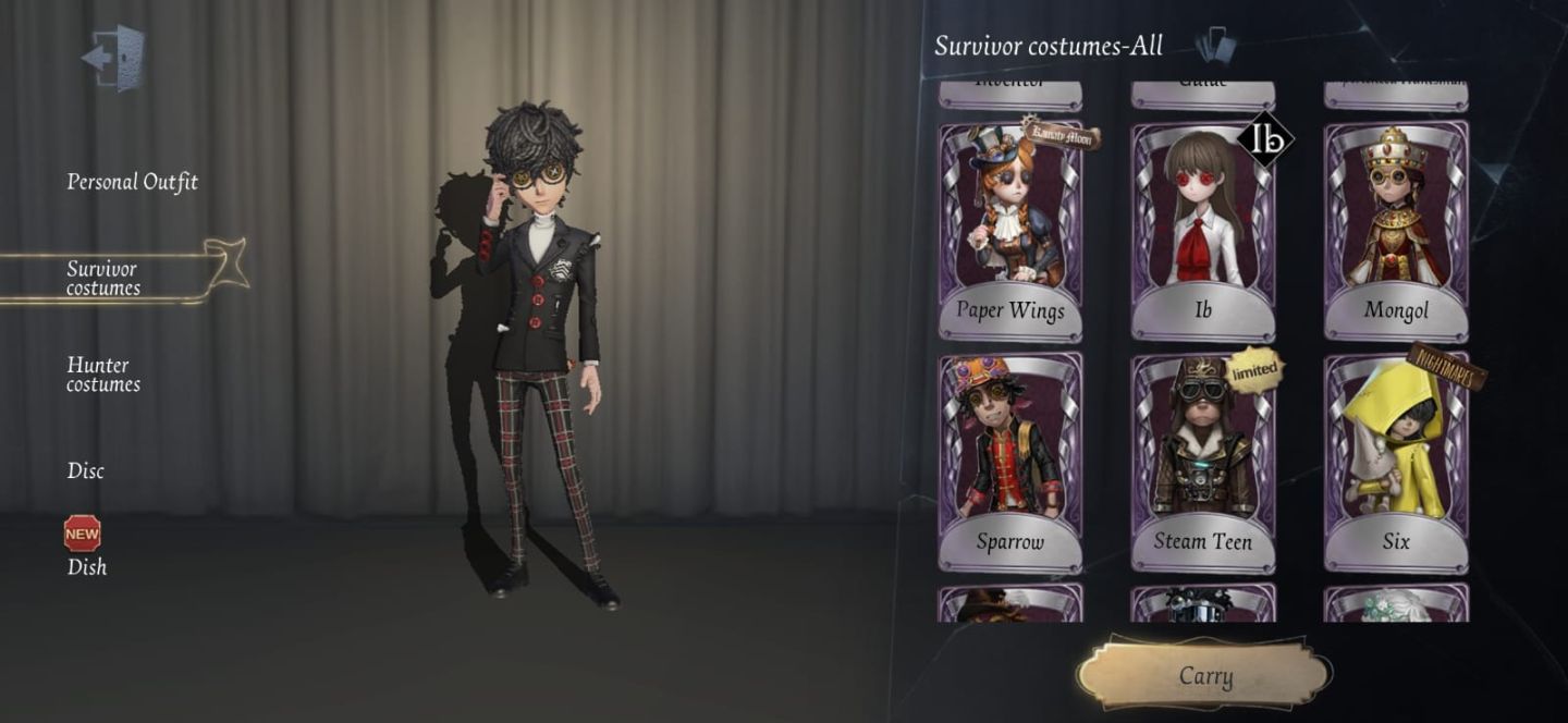 Conta Identity V | Joker/Persona 5, Frieren, Ib, COA | Skins Raras e Limitadas