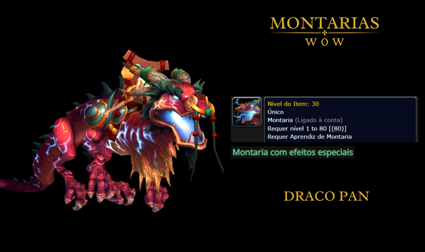 World of Warcraft - Montarias (Entrega Global) - WoW RETAIL