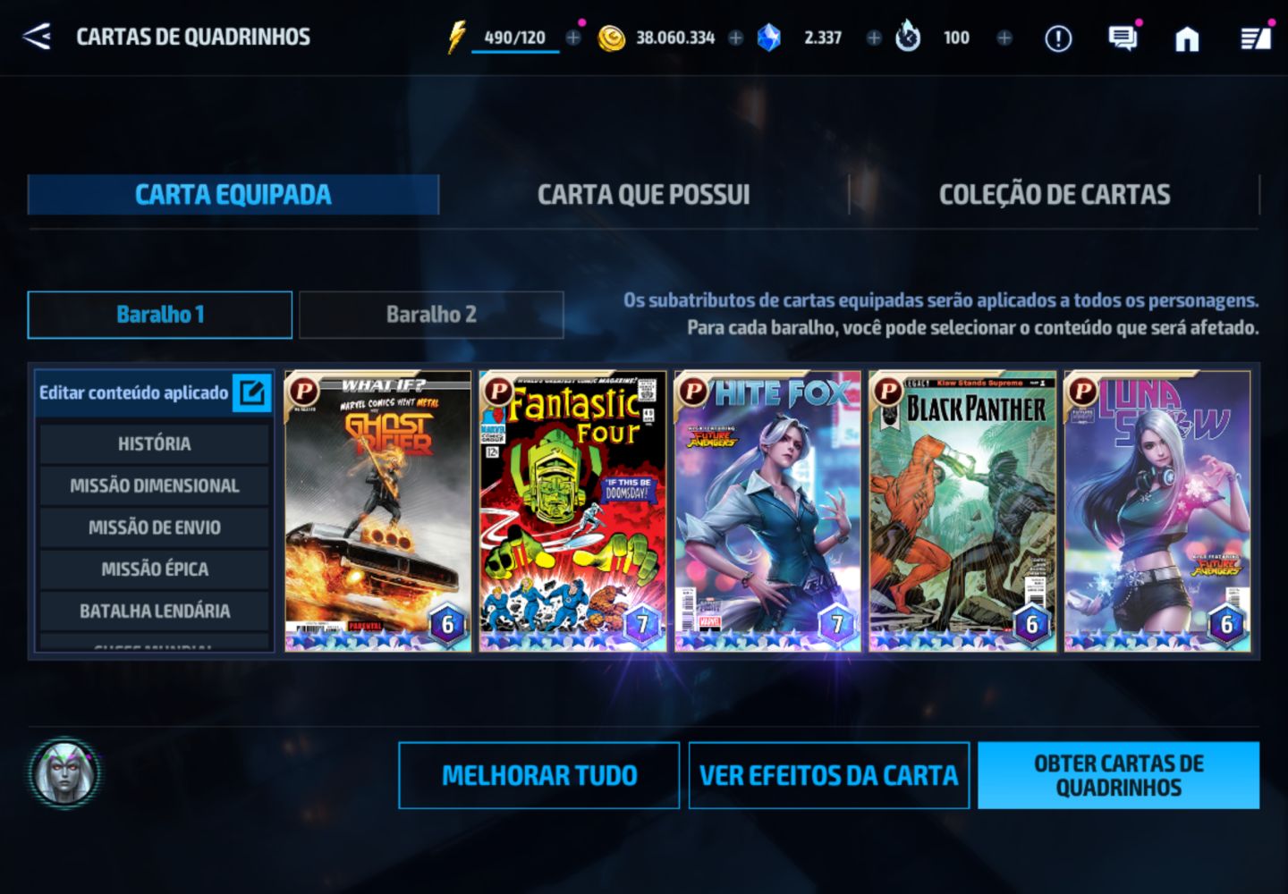 Conta MARVEL FUTURE FIGHT - VIP 14