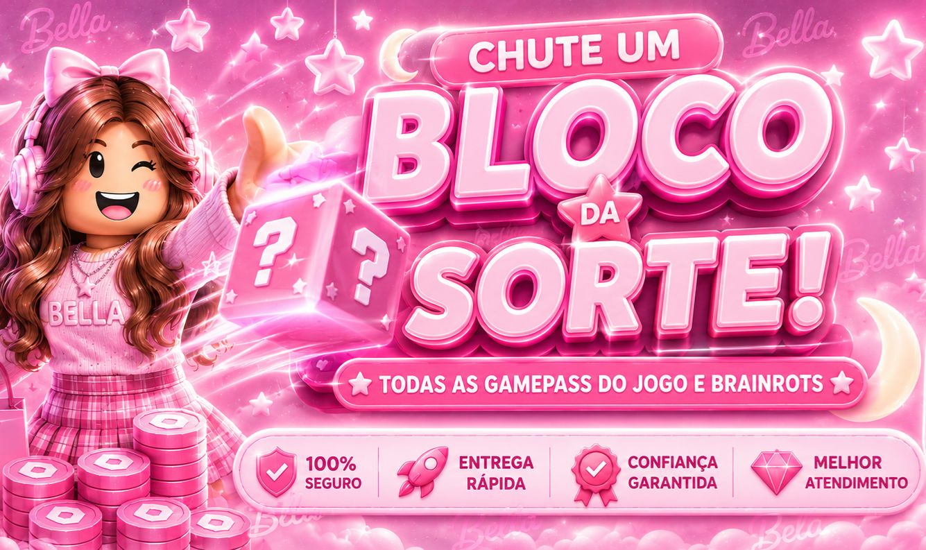 KICK A LUCKY BLOCK /CHUTE UM BLOCO DA SORTE/GAMEPASS/BRAINROTS E EVENTOS NO SERV