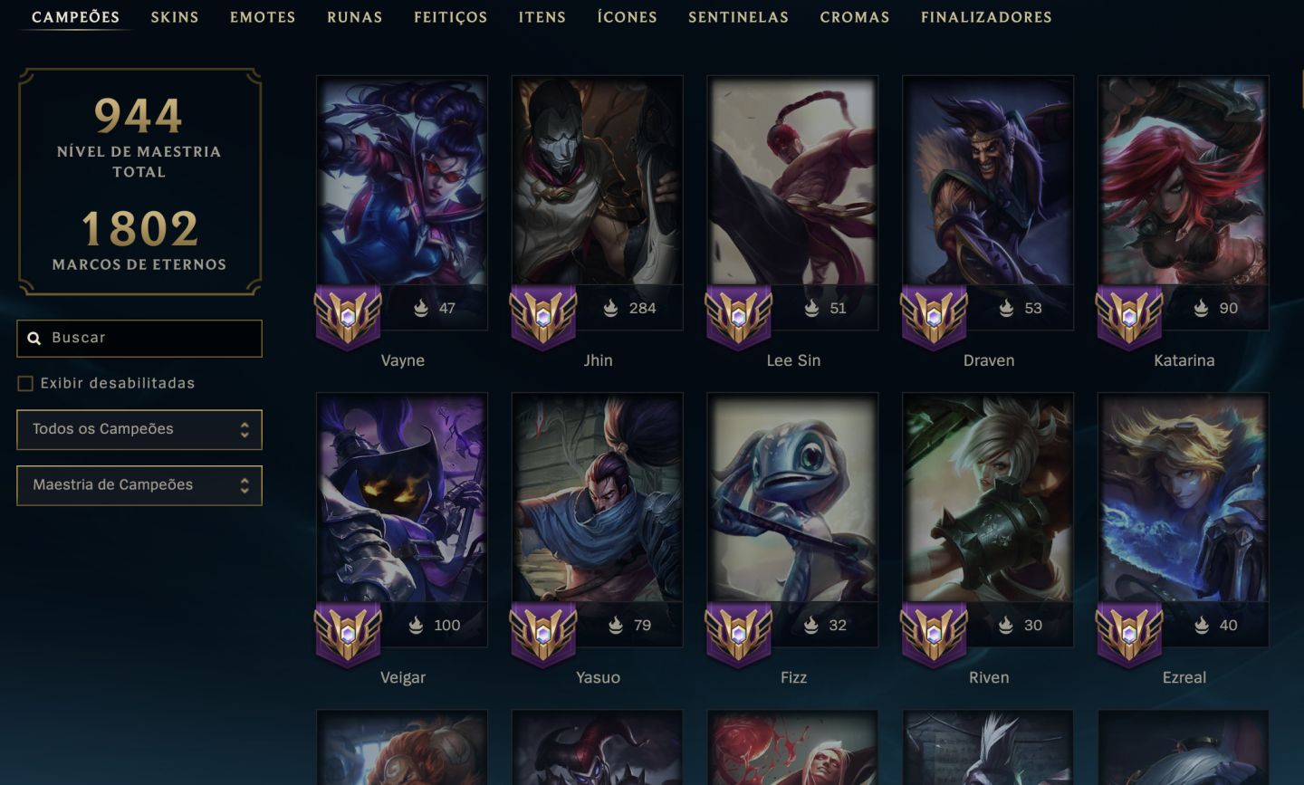 CONTA LOL +615SKINS(JINX FRAGMENTADA) +680 ICONES +229 CROMAS +MT SKIN RARA +TFT