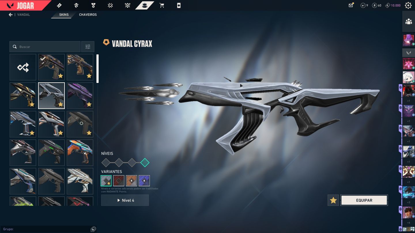 Conta peak imt, atual asc 3 com vairas skins