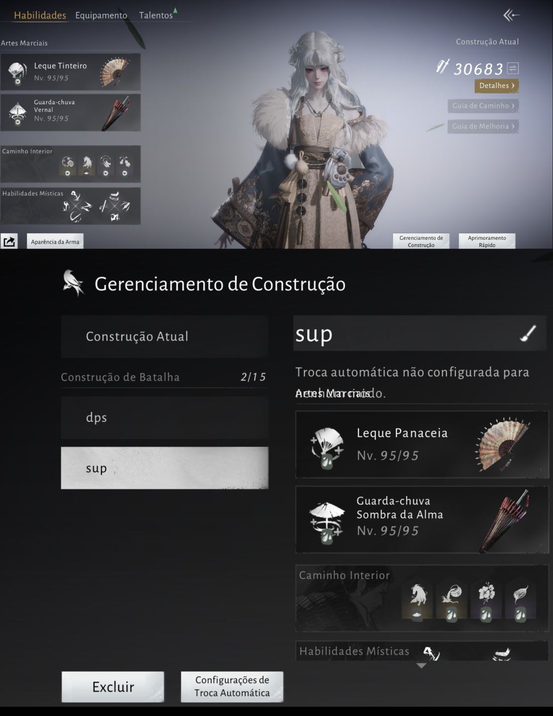 Conta where winds meet | skin lendária/cabelo lendário - skins de passe e loja