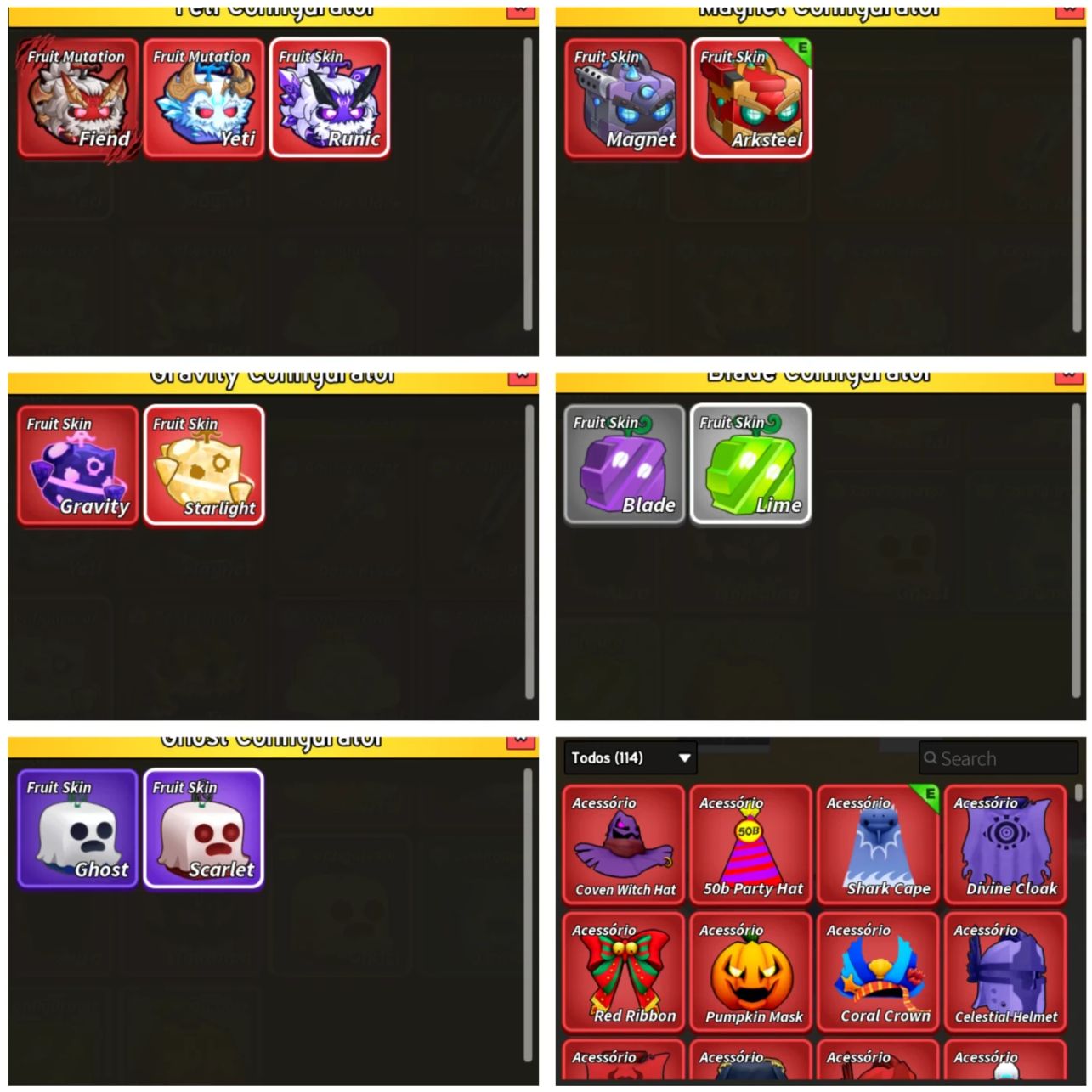 CONTA BLOX FRUITS ENDGAME SUPREMA / ULTIMATE COLECIONADOR ( Negociável )