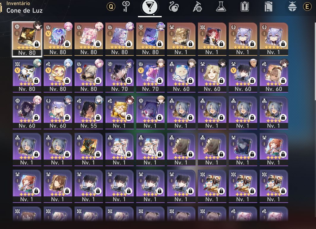 CONTA HONKAI STAR RAIL COM TIME PREMIUM DA CASTORICE + SILVERWORLF LVL999