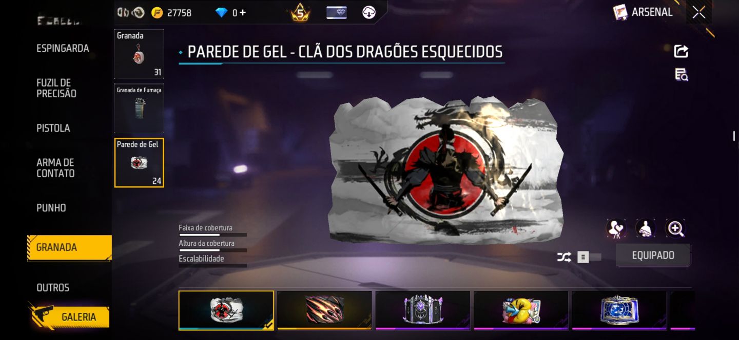 CONTA DE FREE FIRE [LV-65] COM RAGNAROK (M) E O PET PORING