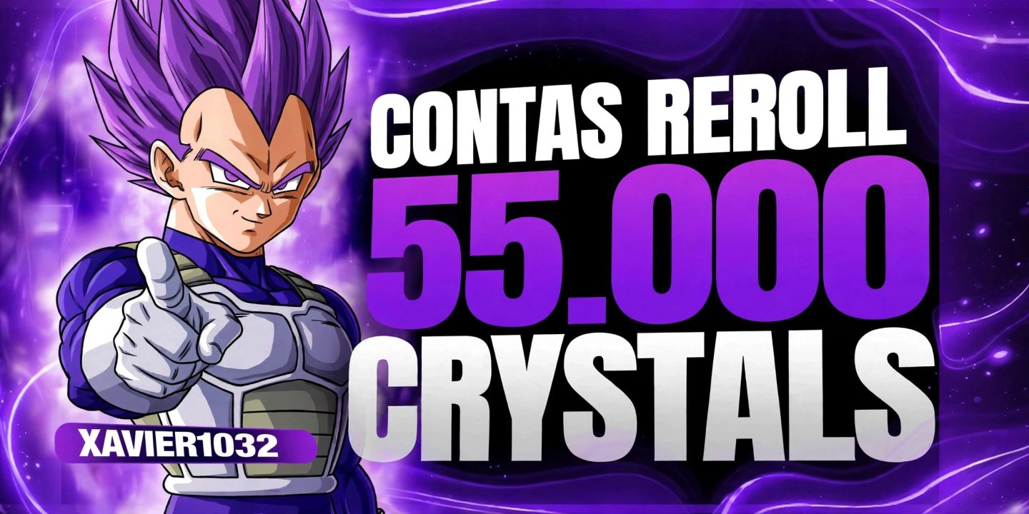 CONTAS DRAGON BALL LEGENDS COM 50.000+CRISTAIS
