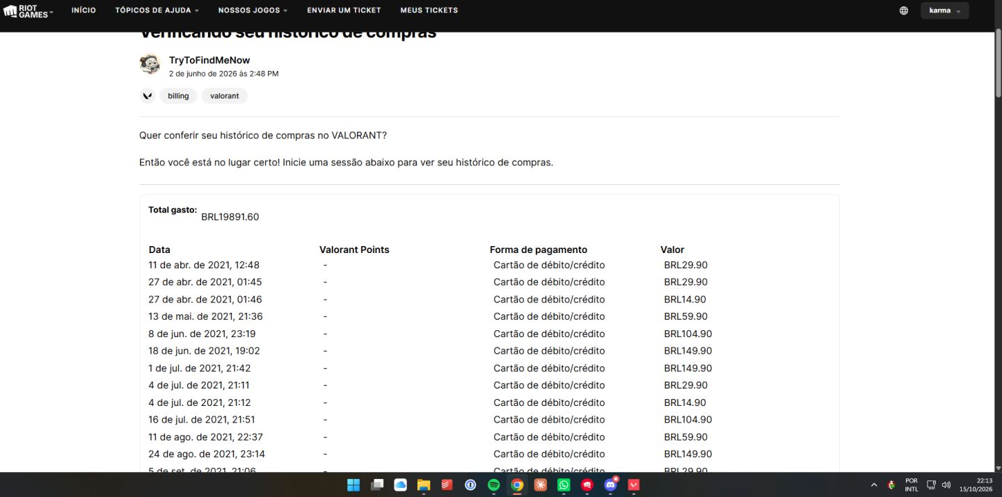 Todas as Champions + VCT + Leque Flamejante 19k gasto!