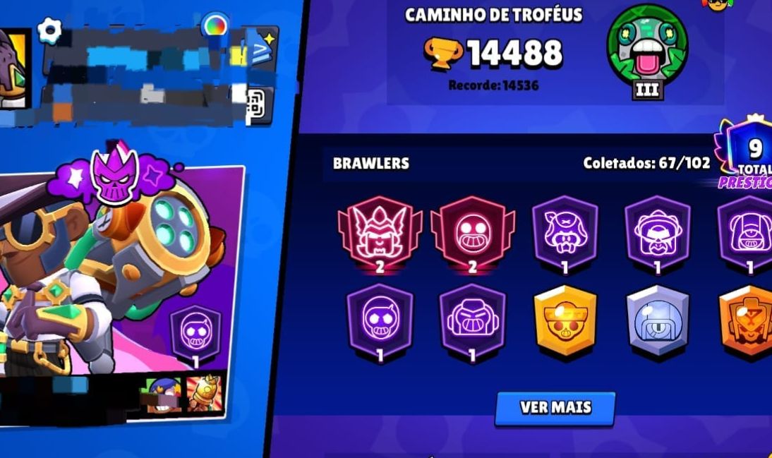Conta de brawl com as melhores skin pra você se divertir