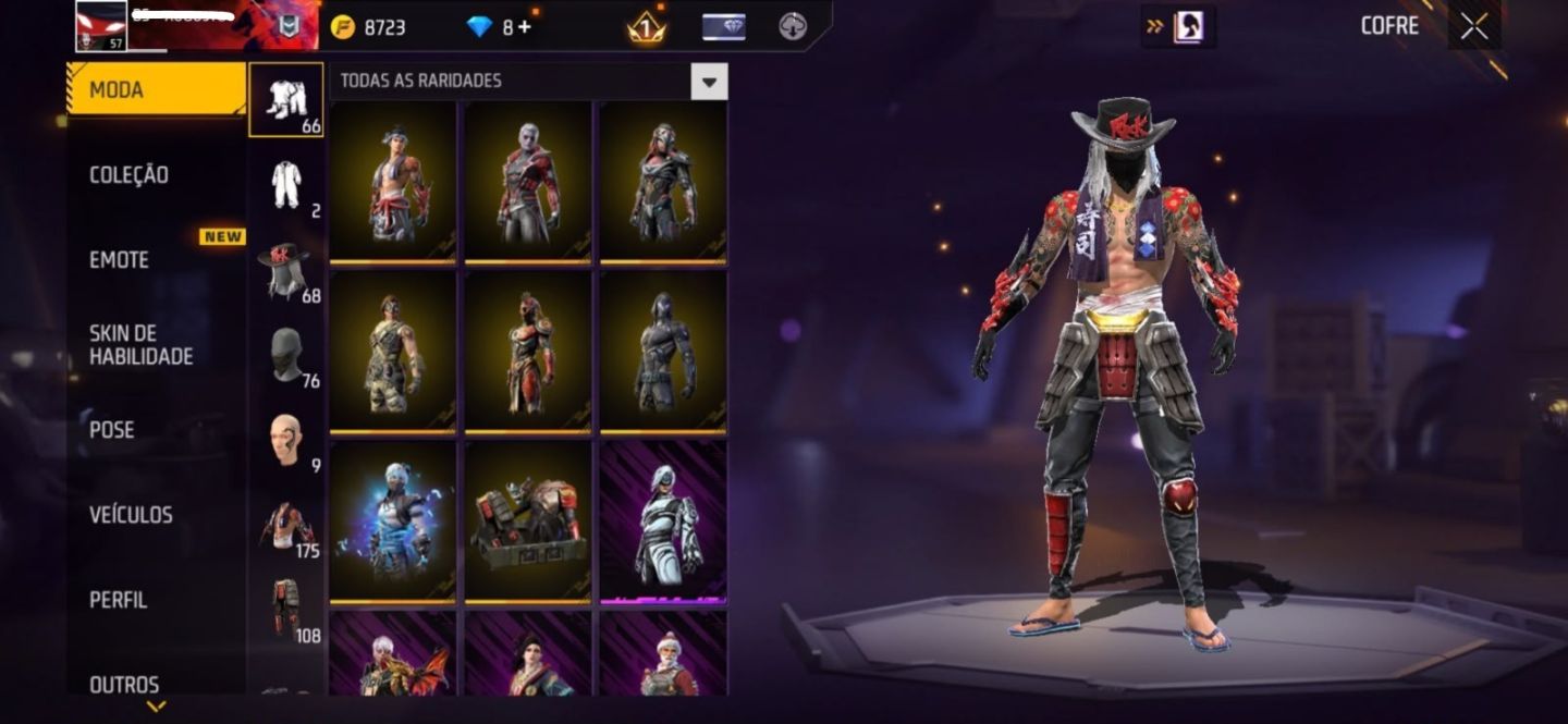 CONTA FREE FIRE 7 ANOS(Negociável)