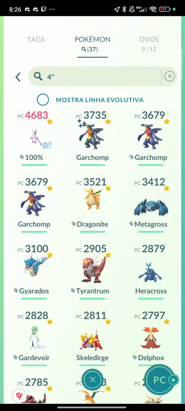CONTA POKÉMON GO NÍVEL 47 MEWTWO 100%