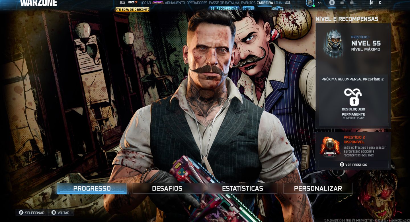 Conta Warzone Ranked Platina 1