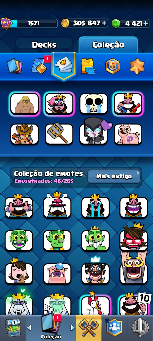 Conta Supercell Id, com Clash Royale, Clash of clans e brawl stars