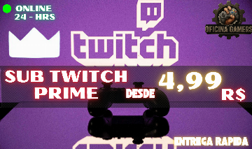 Sub Twitch - Prime Sub | Inscrição Twitch