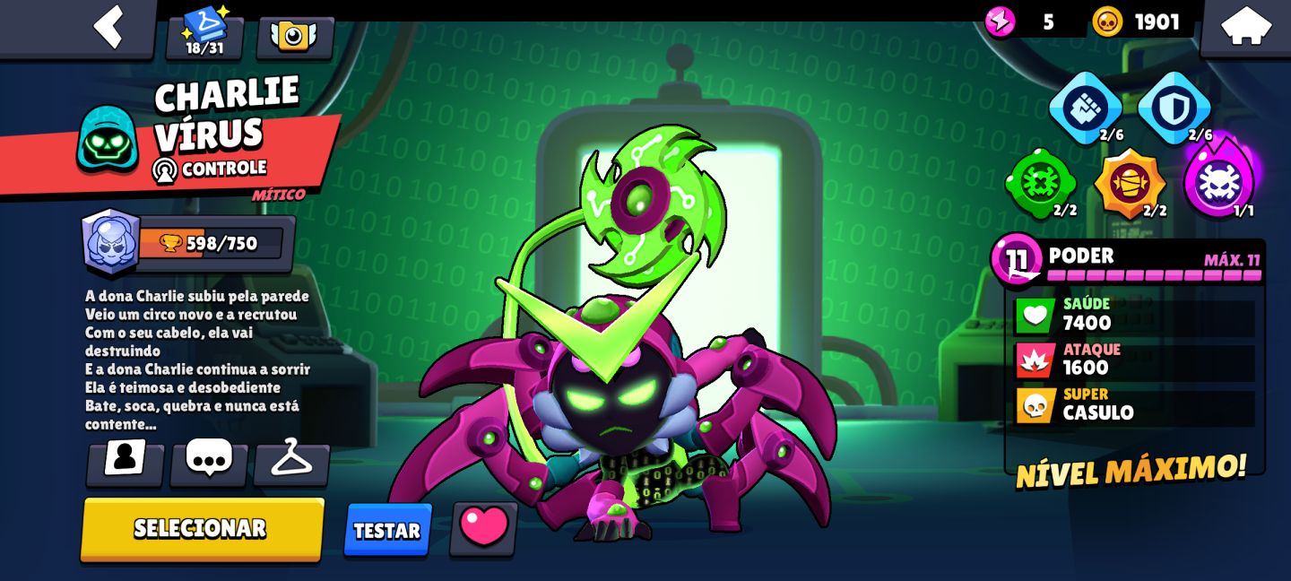 Conta de brawl stars upada leia a descrição q vc vai se surpreende