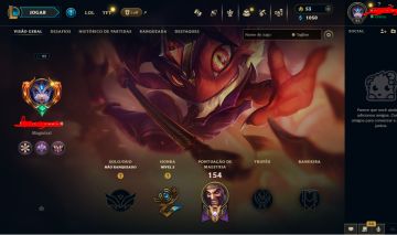 CONTA LOL COM 40 SKINS LVL 95 POSSIVEL ALTERAR EMAIL RANKED S2025 OURO 3