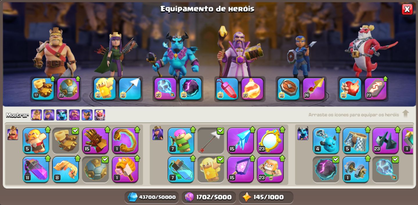 Clash of Clans CV 18 - conta bem upada