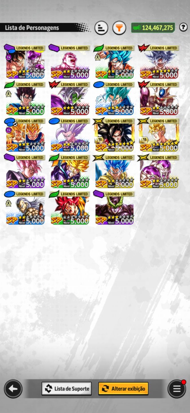 CONTA DE DRAGON BALL LEGENDS - 2 ULTRAS (tirando os gratuitos) + 3 LEGEND