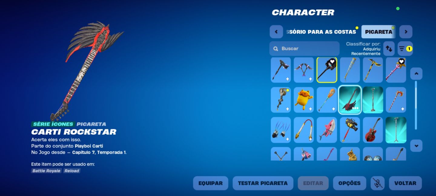 CONTA FORTNITE BUNDLE PLAYBOI CARTI COMPLETO