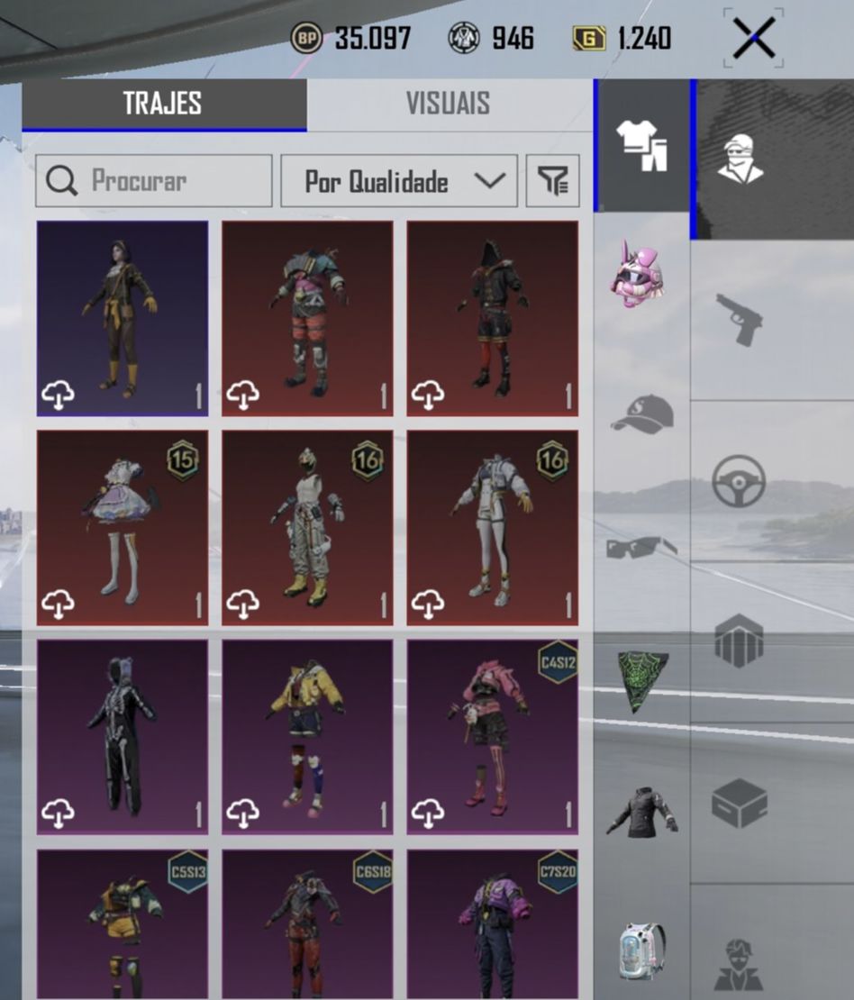 CONTA NÍVEL 51 Pubg Móbile COM SKINS BOAS
