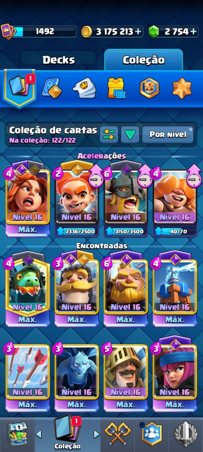 CONTA CLASH ROYALE 10 ANOS SUPER GEMADA | PREÇO NEGOCIÁVEL
