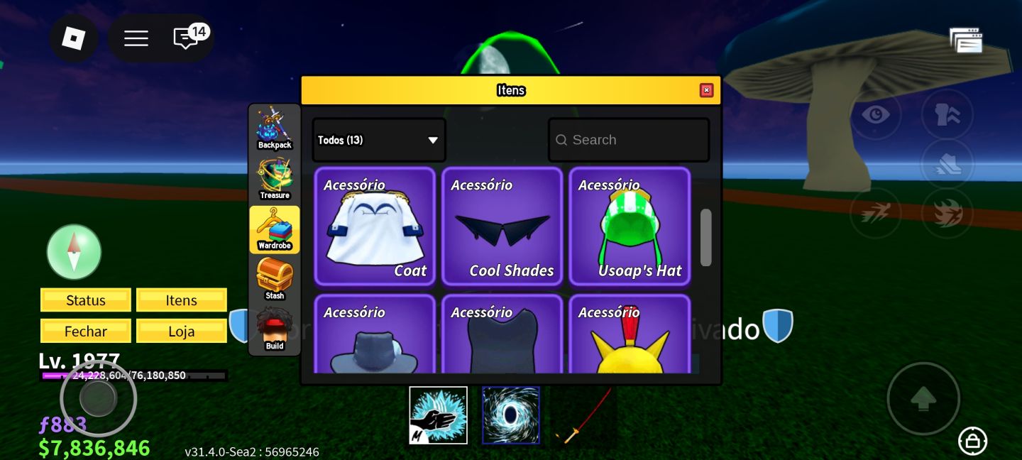 CONTA BLOX FRUITS LV 2800 MAX | VÁRIAS FRUTAS + ITENS RAROS
