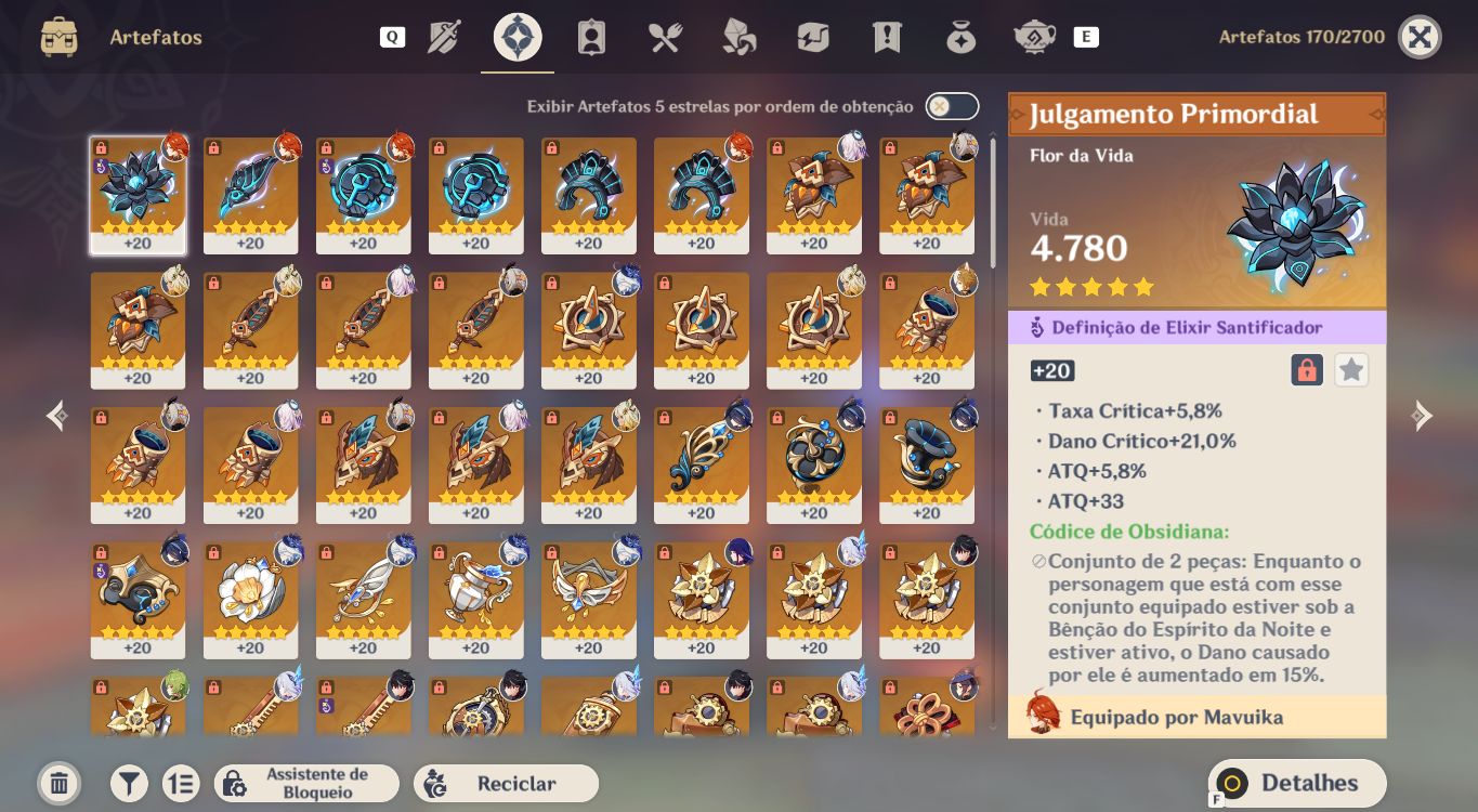 Conta Genshin | 17 T5 e 5 Armas Limitadas - Skirk, Xilonen, Mavuika, Citlali e +
