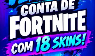 Conta de Fortnite com 18 skins e 100 V-Bucks