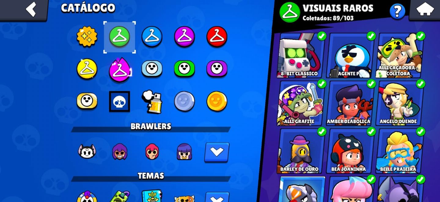 CONTA BRAWL STARS 65K+ | 99 BRAWLERS | SKINS EXCLUSIVAS | LIGA LENDÁRIA MÁX.