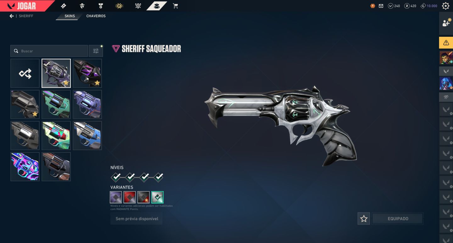 Conta valorant com +1.6k gastos muitas skins