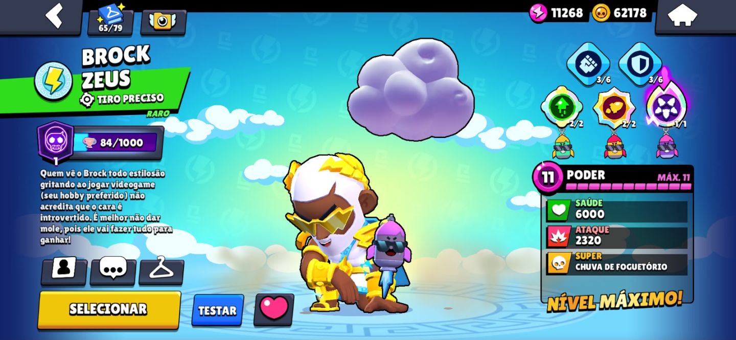 CONTA DE BRAWL STARS EXTREMAMENTE GEMADA