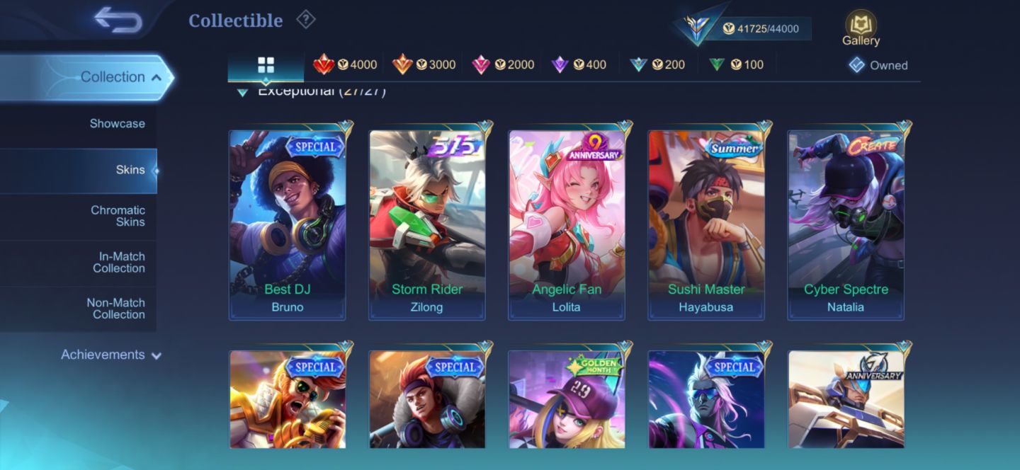 Conta mobile legends