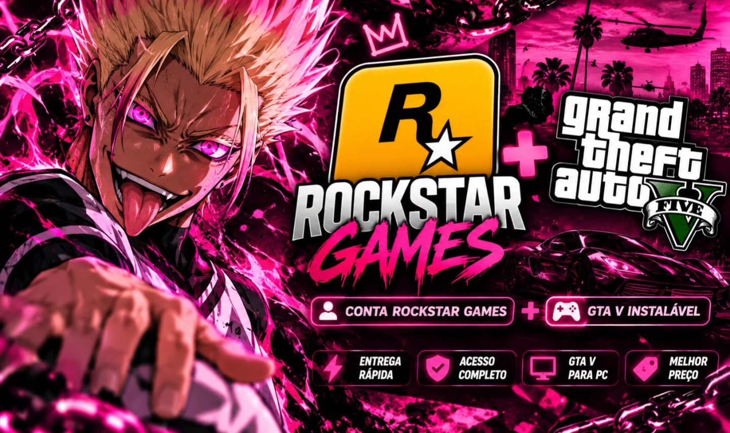 CONTAS ROCKSTAR GAMES | GTA V E MAIS | ENTREGA RÁPIDA | MELHORES PREÇOS