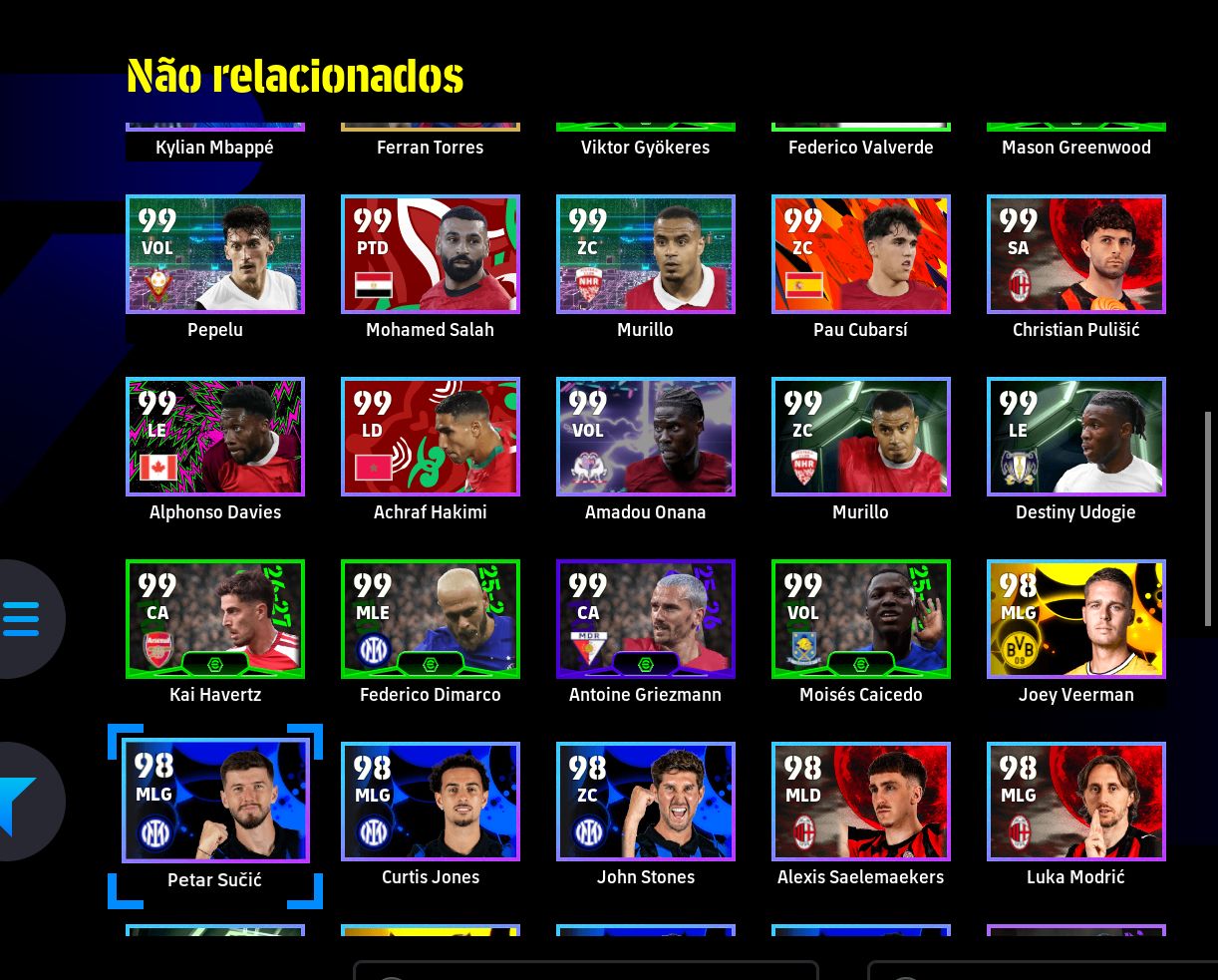 CONTA STEAM eFootball | Neymar 105, Agüero 103, Etoo 103, Seedorf 105 | Força 3